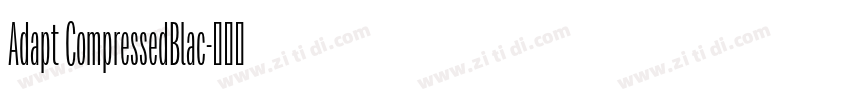 Adapt CompressedBlac字体转换 Adapt CompressedBlac字体转换
